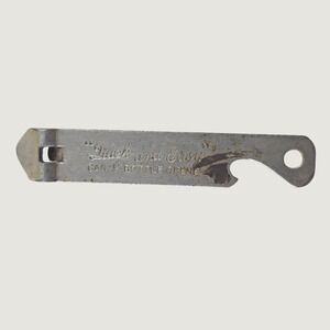 Vaughan Can & Bottle Opener Silver Vintage Quick and Easy Church Key USA Made